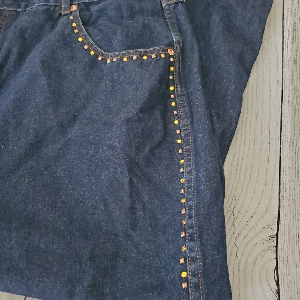 Capistrano Gold Beaded Jeans
